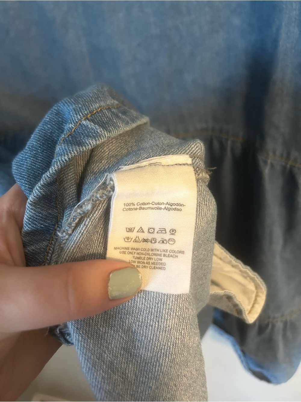 Free people Nicole denim tiered shirt dress - Picture 10 of 10